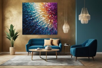 Vibrant Contemporary Wall Art Featuring Stunning Colors and Captivating Textures