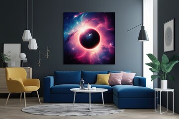 Stunning Astronomical Art for Contemporary Interiors Featuring Vibrant Futuristic Stellar Designs