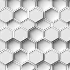 Obraz premium White Hexagon Pattern