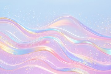 Soft gradient wave texture with light holographic accents