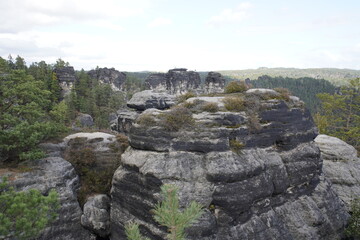 Beautiful landscape, Saxon Switzerland, Germany.