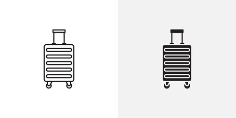 Icon of a suitcase or luggage, representing travel, packing, or trips.