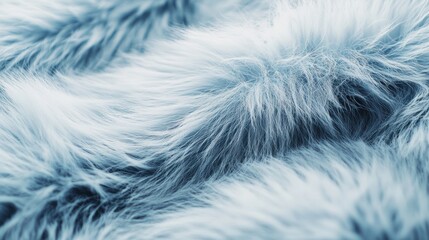 Obraz premium A close-up of soft, fluffy, blue fur texture.