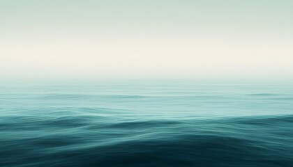 Fototapeta premium Cool, soft bluetogreen gradient with a gentle abstract blur fading into the distance