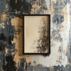 This striking abstract piece blends dark tones and dramatic textures, offering depth and mystery to any modern interior.