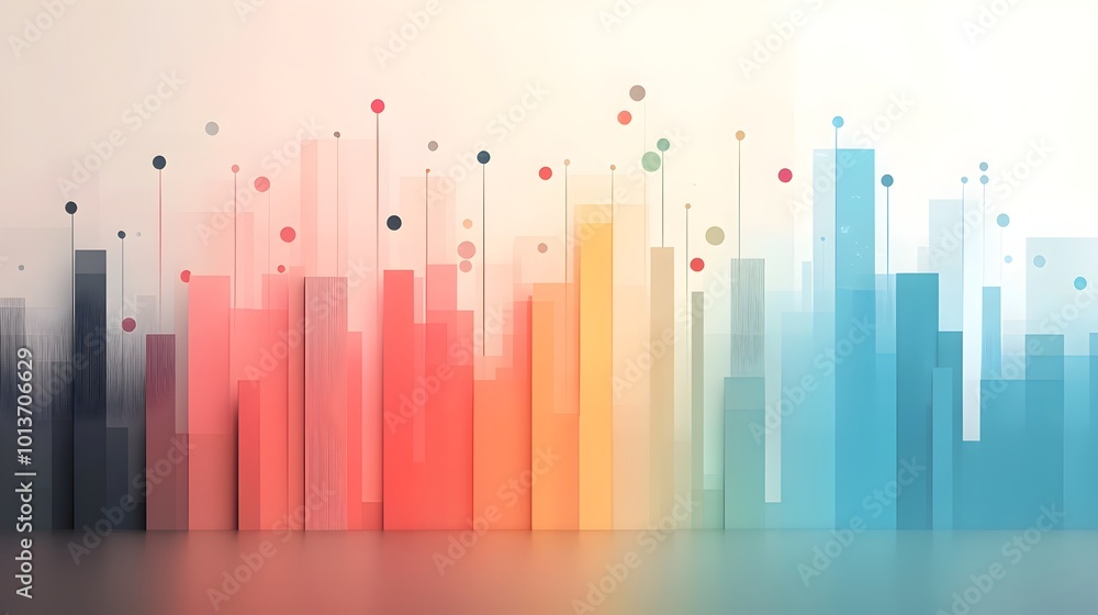 Poster minimalist and streamlined digital pattern featuring clean geometric lines subtle gradient effects a