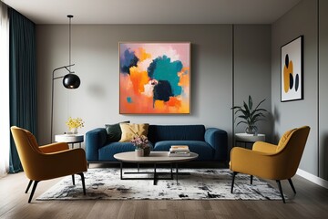 Vibrant Abstract Artwork for Contemporary Home Decor