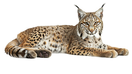 Obraz premium Bobcat isolated on transparent background, PNG