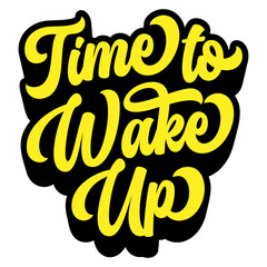 Words ‘Time to Take Up’ written in retro groovy three-dimensional script lettering