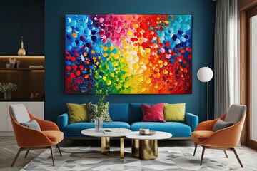 Vibrant Abstract Art for Stylish Modern Home Decor