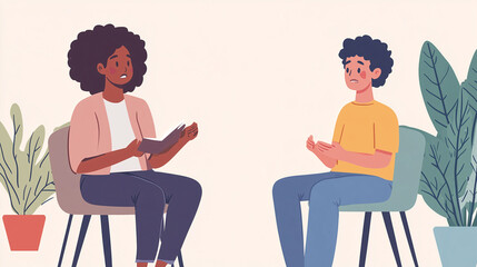 Reading Emotions: A Cartoon Flat Design of Understanding Body Language and Empathy 3