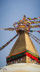 The architecture of Kathmandu in Nepal