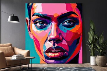 Bold Portrait Art for Home Decor A Striking Contemporary Statement Piece