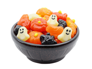 halloween gummy on transparent background