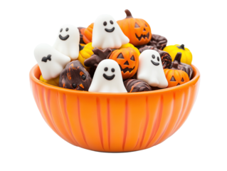 halloween gummy on transparent background