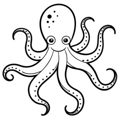 octopus cartoon page