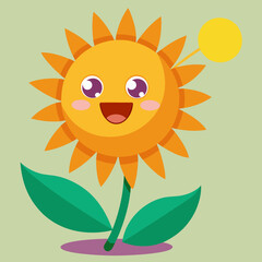 sun and flower