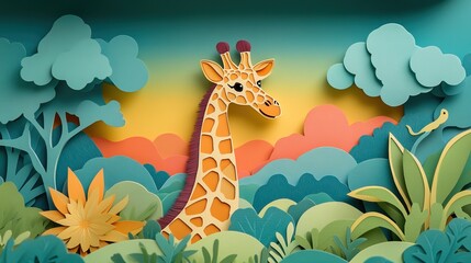 Giraffe Observing Its Surroundings Giraffe Scanning the Landscape