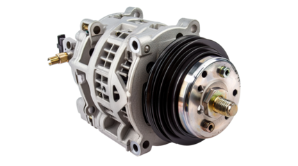 Car Alternator isolated on transparent background, PNG