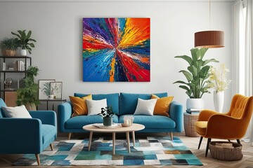 Vibrant Abstract Art for Contemporary Home Decor