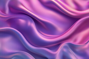Fototapeta premium Abstract background with pink and blue holographic satin fabric