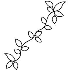 vine separators border outline coloring book page line art drawing