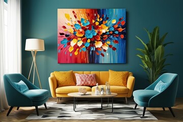 Vibrant Abstract Artwork for Contemporary Home Decor