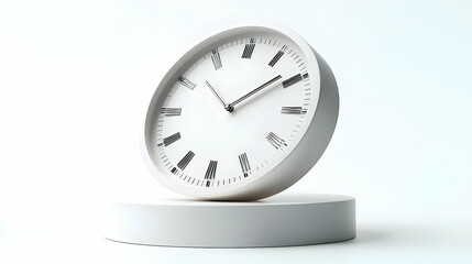 3D Floating Sale Clock & Cyber Monday Calendar Podium - Modern Promotional Design with Ample Copy Space for Urgency in Sales Events