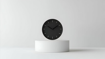 3D Floating Sale Clock and Cyber Monday Calendar Podium with Ample Copy Space for Promotional Materials - Modern Design for Urgency in Sales Events