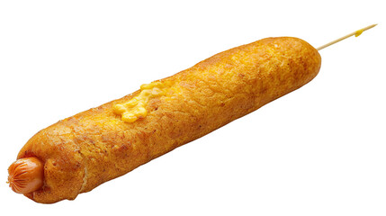 Corn Dog fast food isolated on transparent background, PNG
