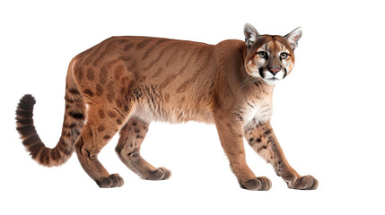 Obraz premium Cougar isolated on transparent background, PNG