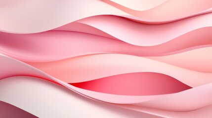 Abstract pink and white wavy pattern, pastel background. Modern art and design concept