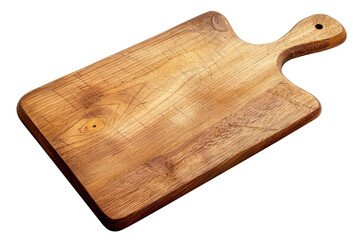 Wooden kitchen cutting board isolated.