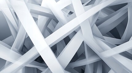 Minimalist abstract background with overlapping grey and white geometric shapes forming a clean, modern design.