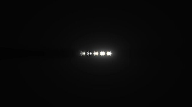 Laden-Animation, helles LED-Lauflicht