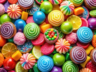 Fototapeta premium Colorful Sweets Clipart Collection for Crafting, Scrapbooking, and Digital Design Projects