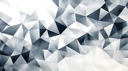 Fototapeta premium Minimalist abstract background with overlapping grey and white geometric shapes forming a clean, modern design.