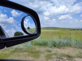 driving through the clouds