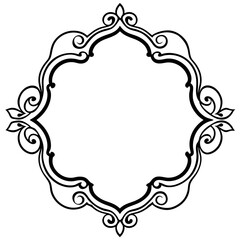 frame with floral ornament