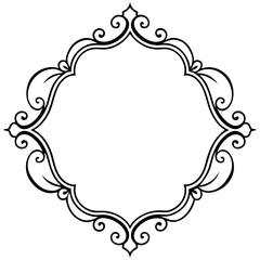 frame with floral ornament