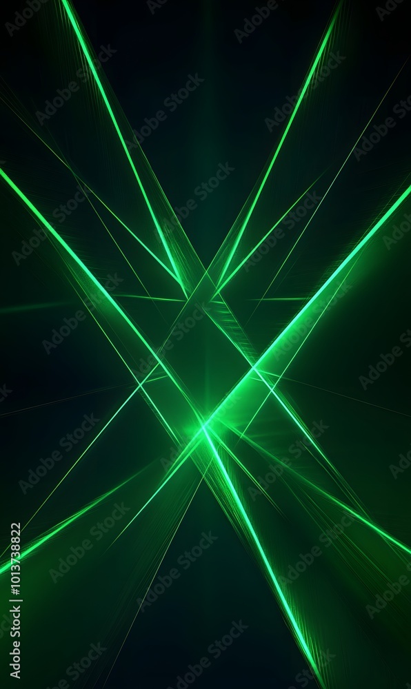Poster 1. **neon vibes:** create an image of a dark background illuminated by vibrant green fluorescent neo