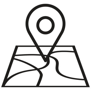 black map pin location icon clip art preview