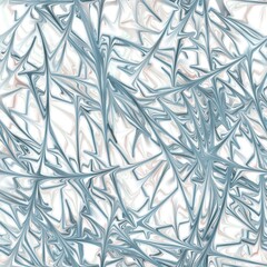 Chaotic long lines with liquid texture. Greyish blue and soft amber colors on the white background. Seamless hand drawn pattern.
