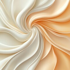 Obraz premium Swirling Cream Abstract