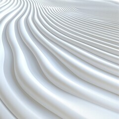 Fototapeta premium White Curved Abstract Background