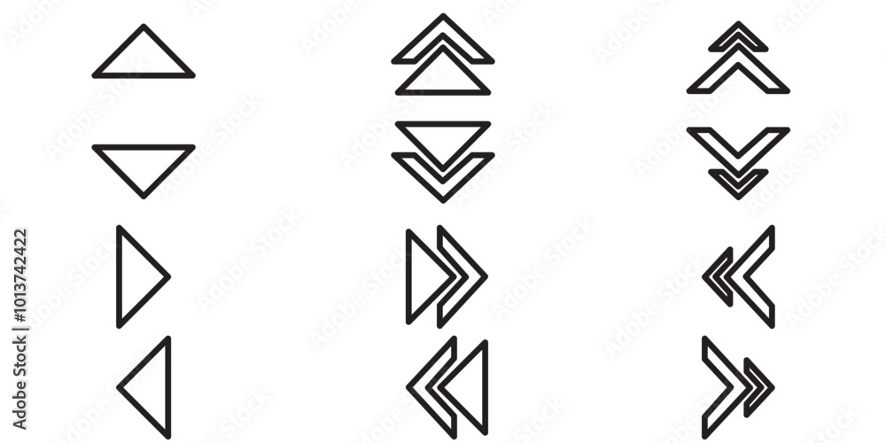 Poster swipe up icon vector symbol, scrolling arrow, swipe arrow vector , black arrows