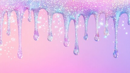 Sparkling purple glitter drip texture background