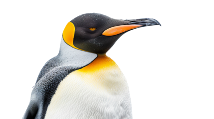 Emperor Penguin isolated on transparent background, PNG