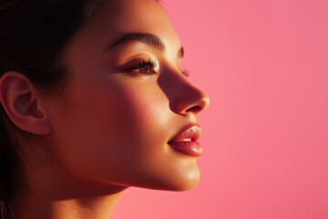 Elegant Profile in Soft Light