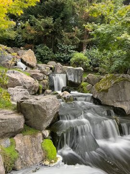 waterfall in the mountains